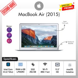 MacBook Air 2015 RAM 4GB SSD 256GB Layar 13" Grade A 95%