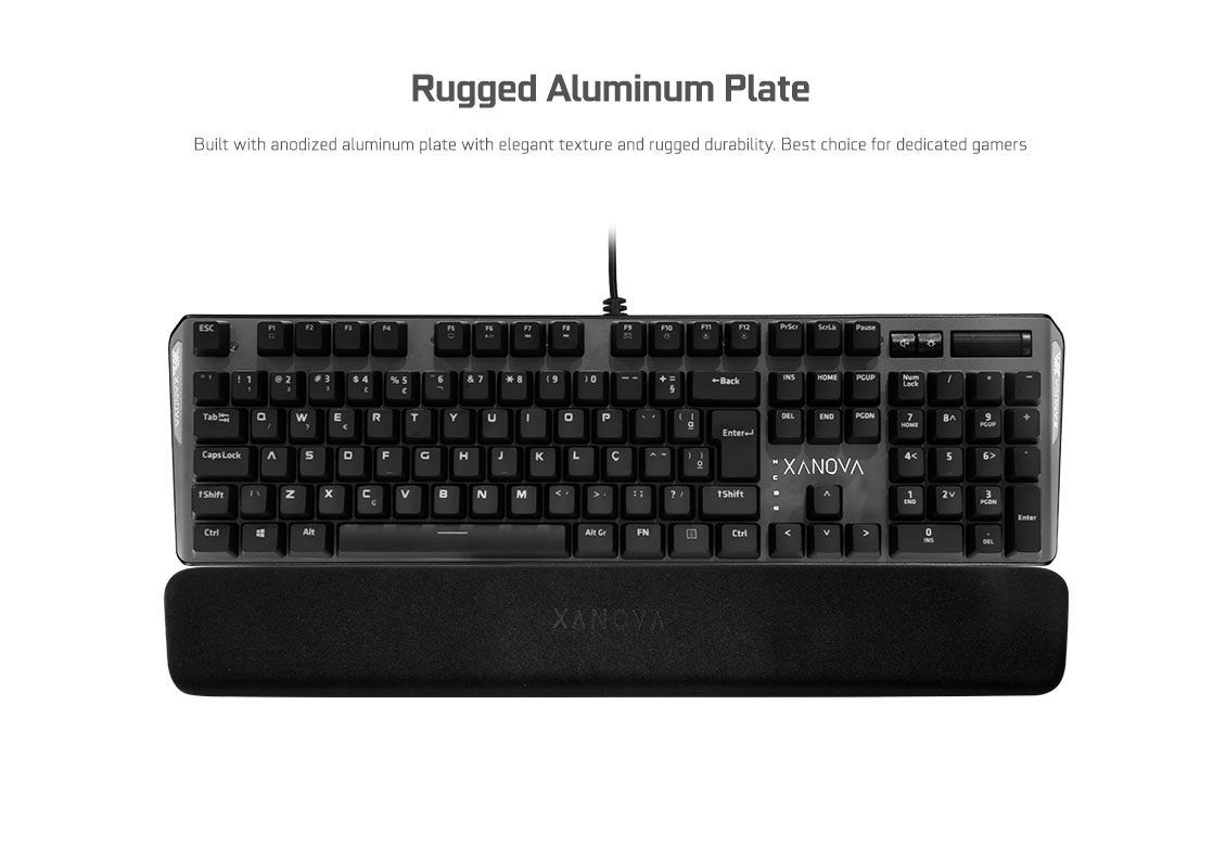 GALAX XANOVA Magnetar RGB XK700 Gaming Mechanical Keyboard | FREE Wrist Rest Cherry MX Blue Switch - Gambar 2