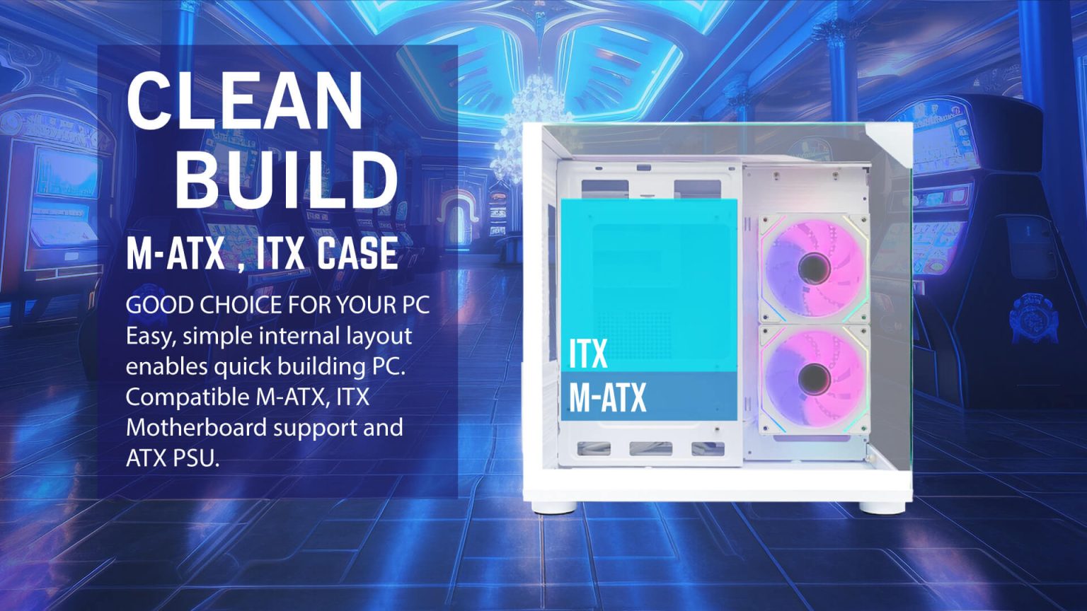 CIELO V2 WHITE (MATX , FREE 2 FAN) - Gambar 4