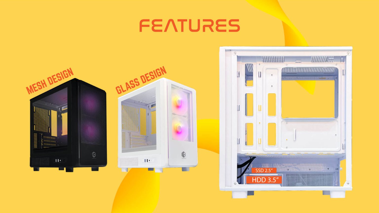 EPIOM GLASS WHITE (MATX , FREE 2 FAN) - Gambar 5