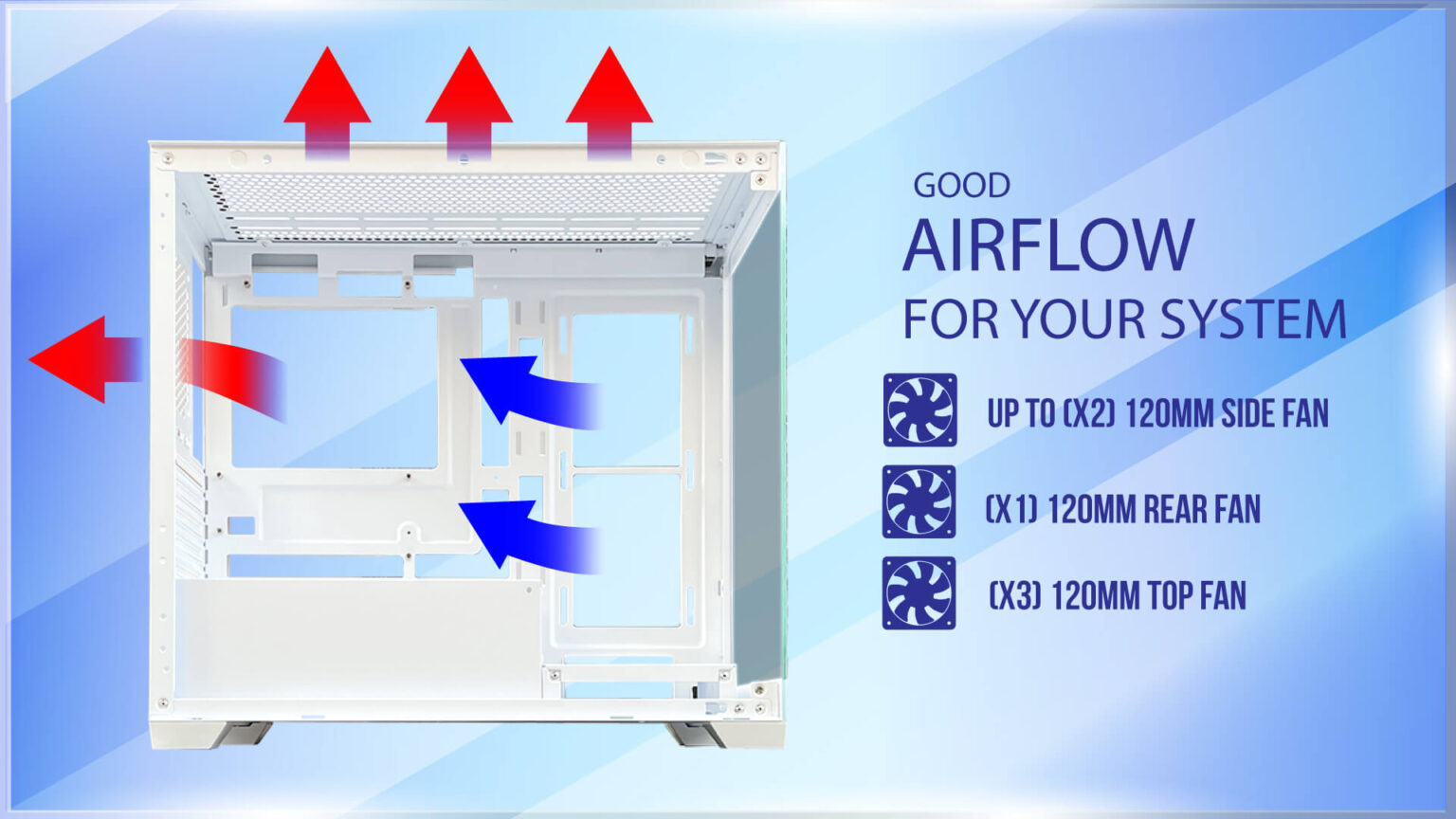 GLASS BLACK (MATX , NON FAN) - Gambar 3