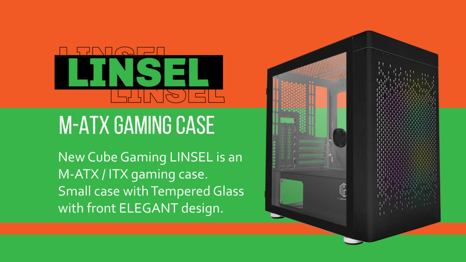 LINSEL WHITE (MATX , FREE 2 FAN) - Gambar 2