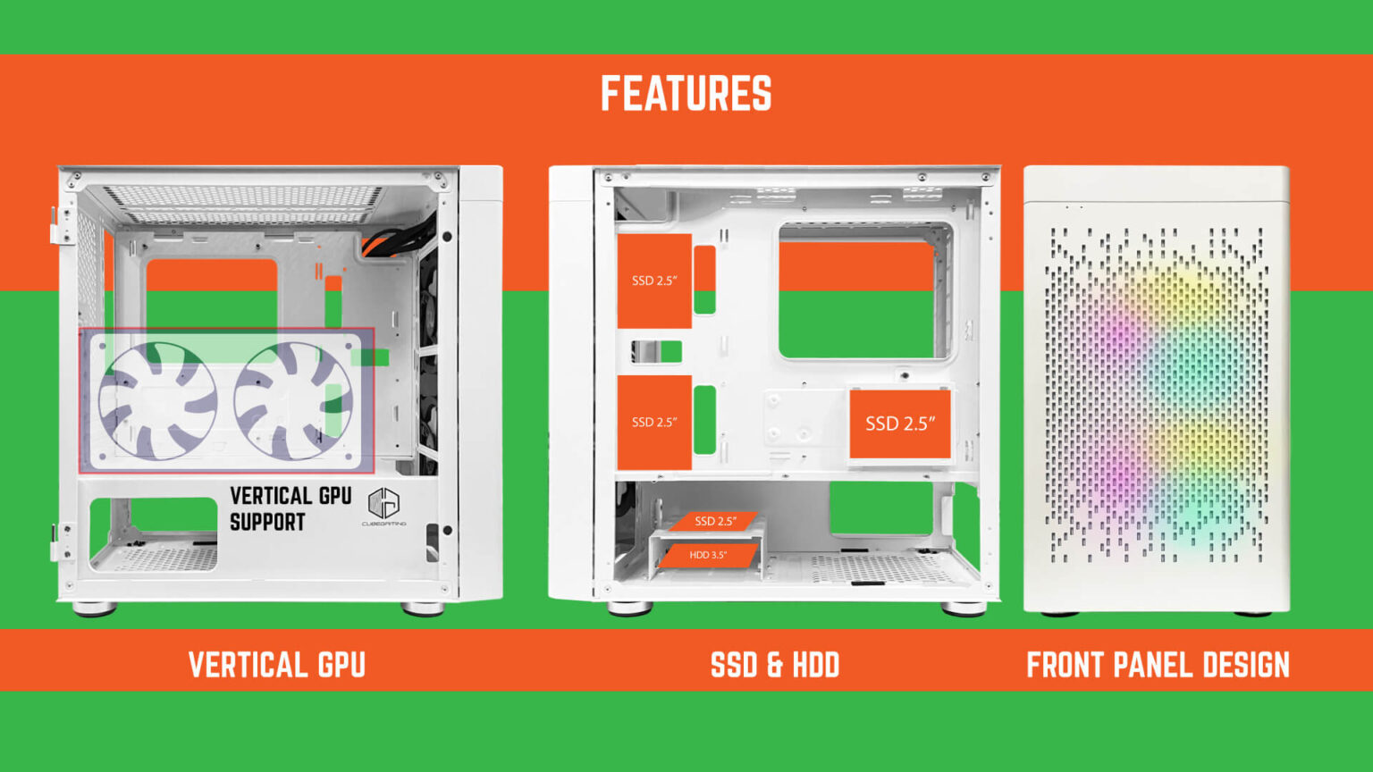 LINSEL WHITE (MATX , FREE 2 FAN) - Gambar 5