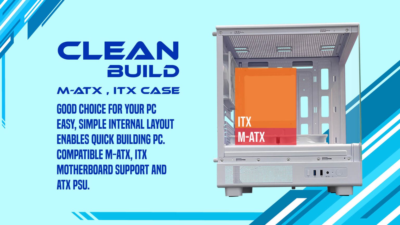 MOFEN WHITE (MATX , FREE 3 FAN) - Gambar 4