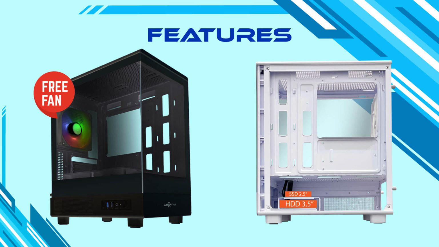 MOFEN WHITE (MATX , FREE 3 FAN) - Gambar 5