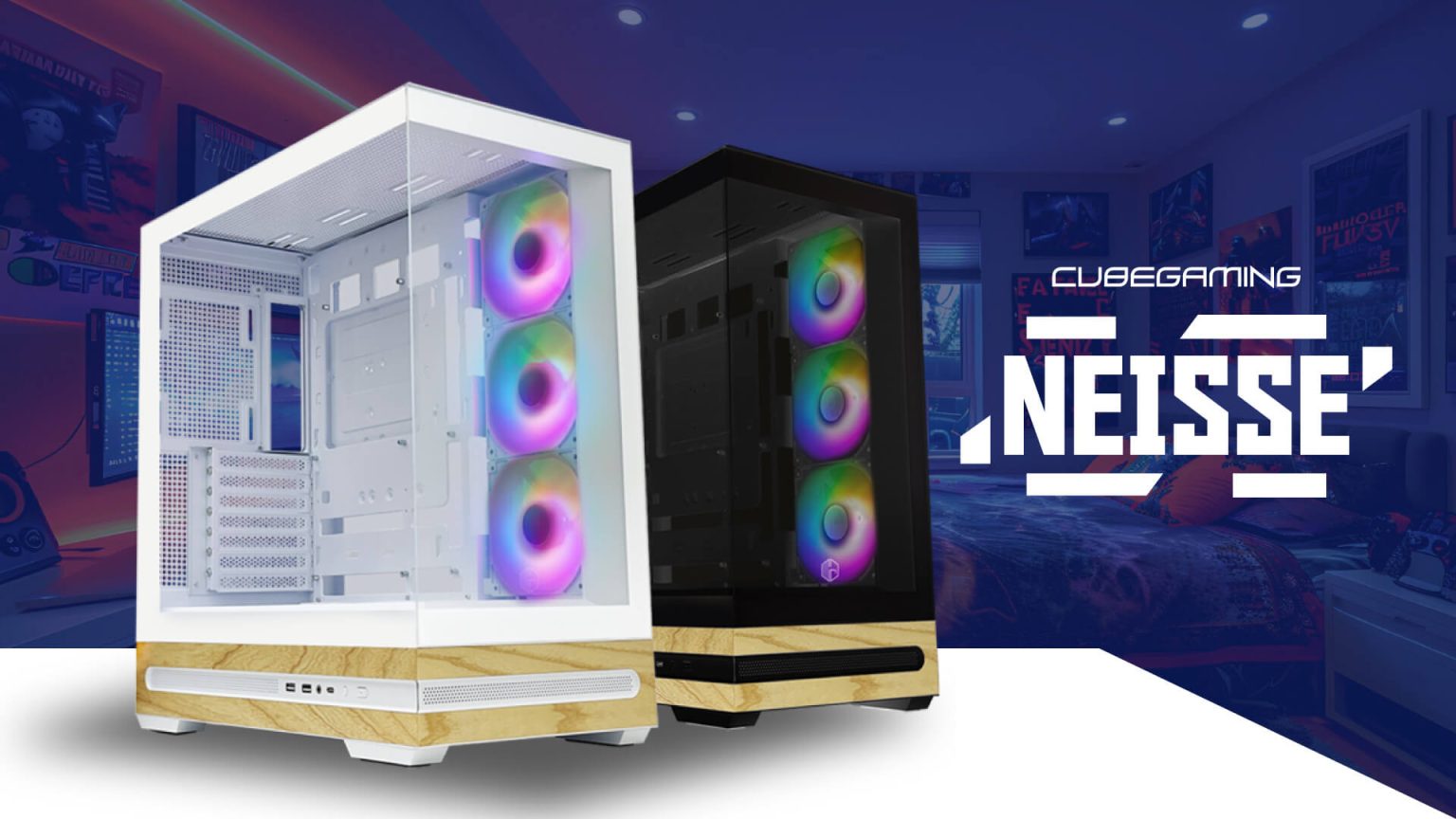 NEISSE WHITE (ATX , BTF , FREE 3 FAN , TYPE C)