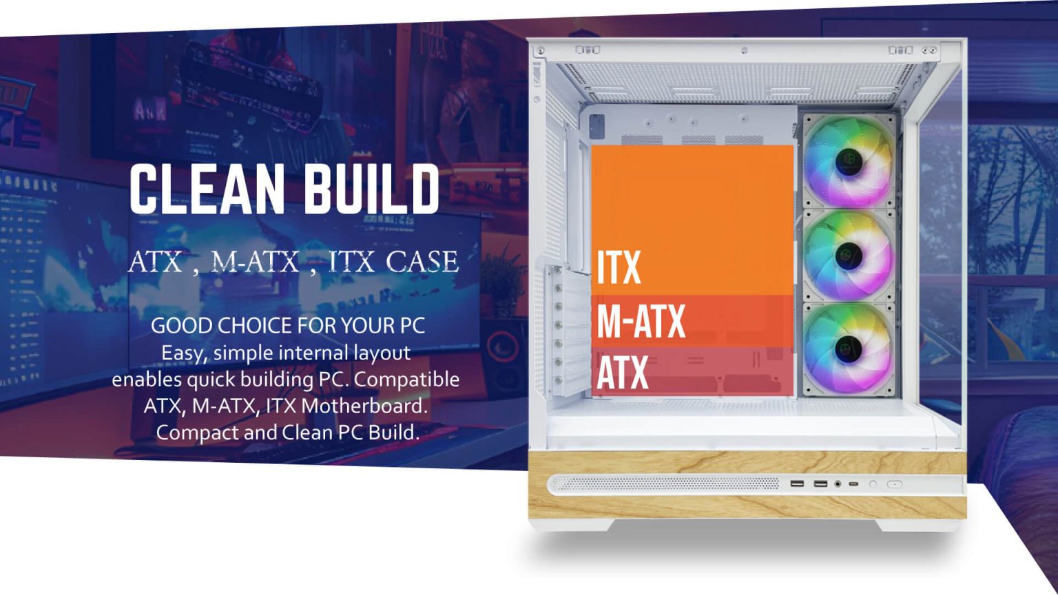 NEISSE WHITE (ATX , BTF , FREE 3 FAN , TYPE C) - Gambar 4