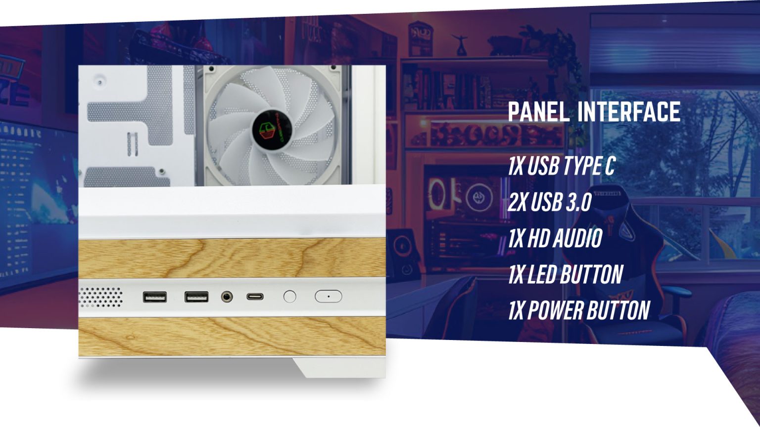 NEISSE WHITE (ATX , BTF , FREE 3 FAN , TYPE C) - Gambar 6