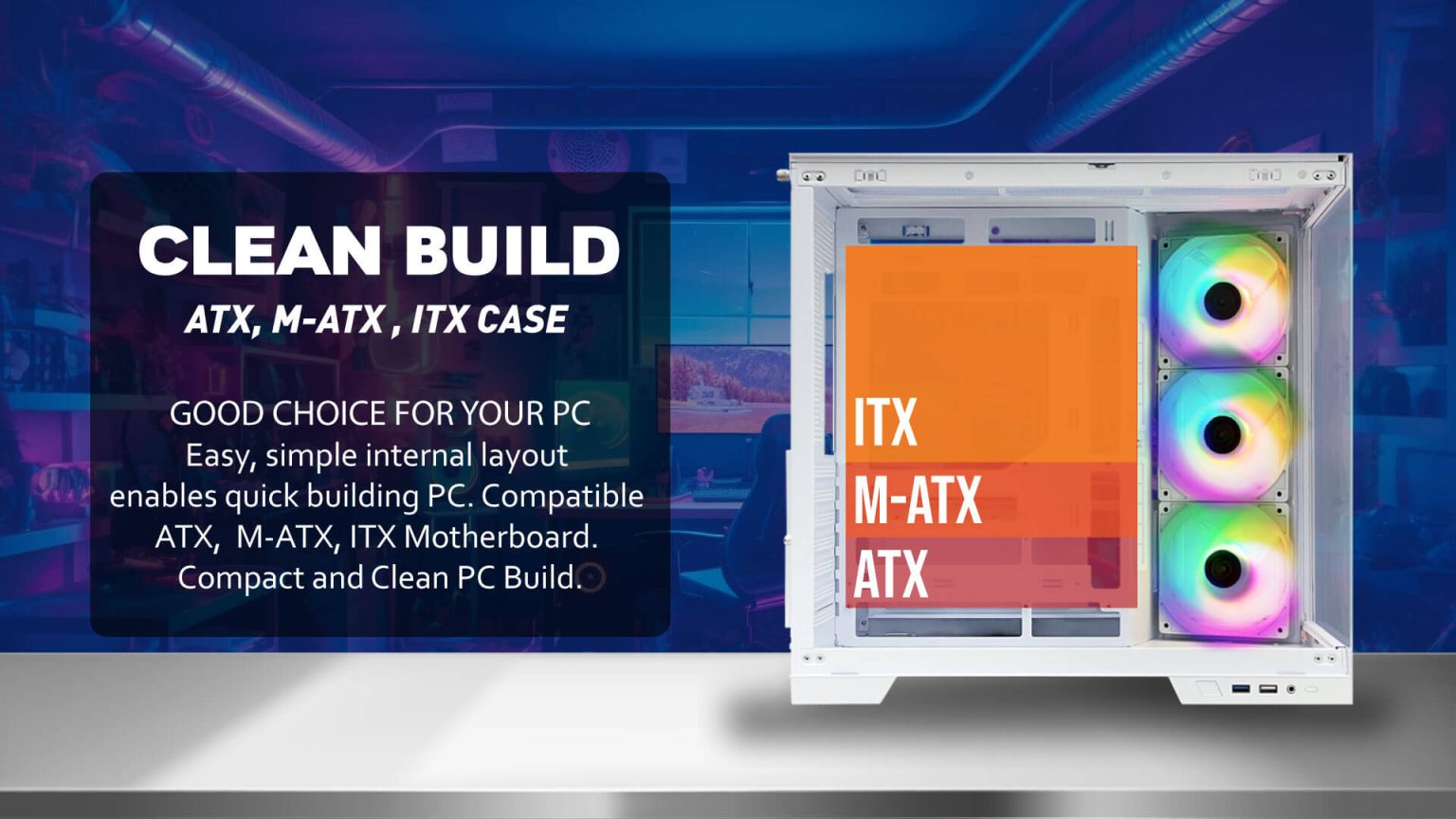 ORIST BLACK (ATX , BTF , FREE 3 FAN) - Gambar 4