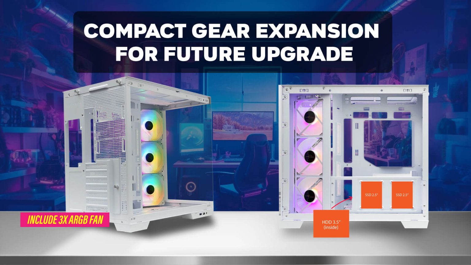 ORIST BLACK (ATX , BTF , FREE 3 FAN) - Gambar 5