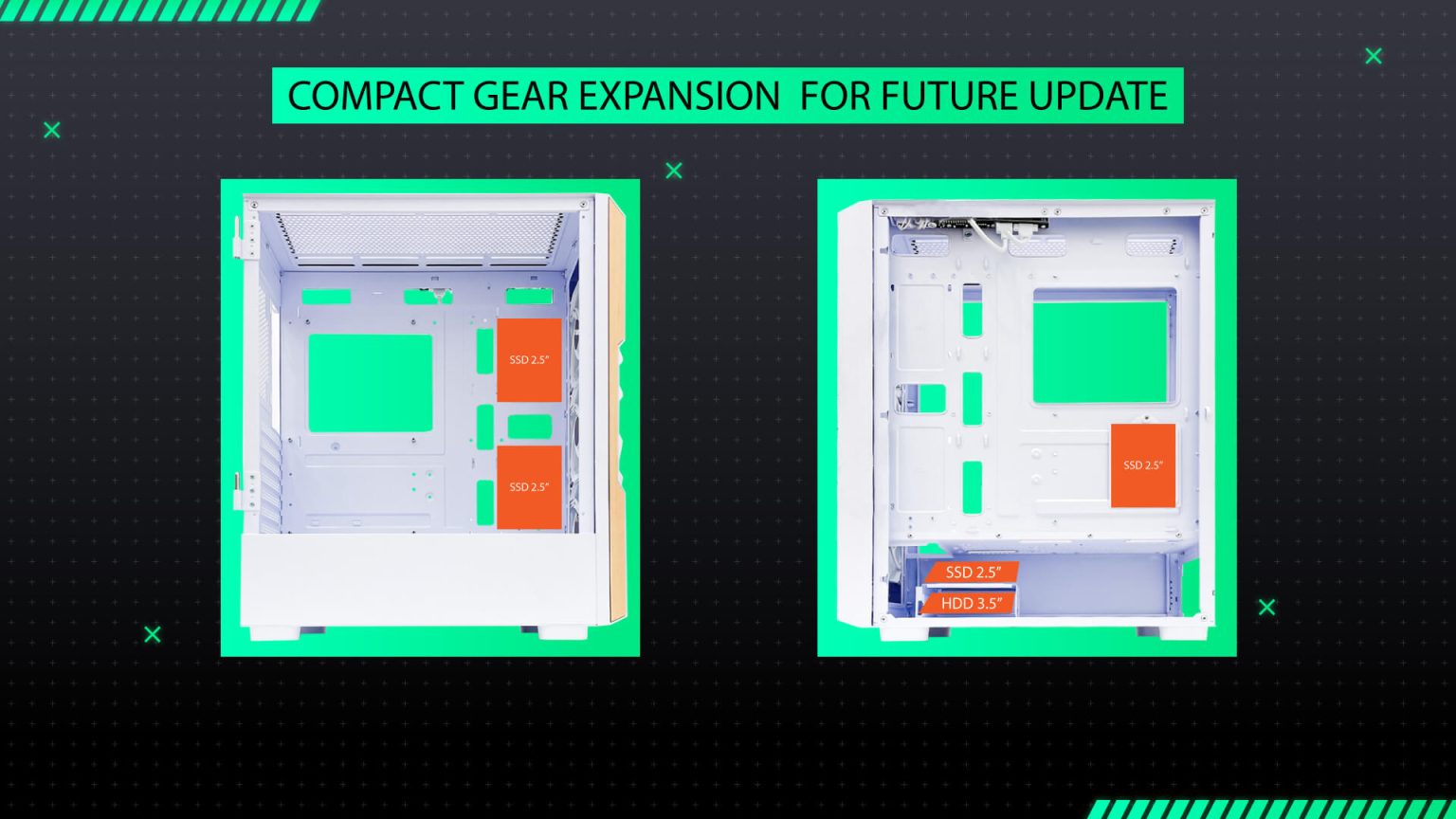 FURY BLACK (ATX , WOOD , FREE 3 FAN , TYPE C) - Gambar 5
