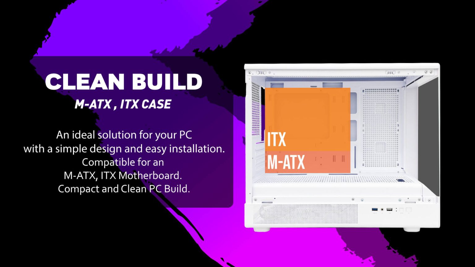 QUITOZ WHITE (MATX , FRONT RGB BAR) - Gambar 4