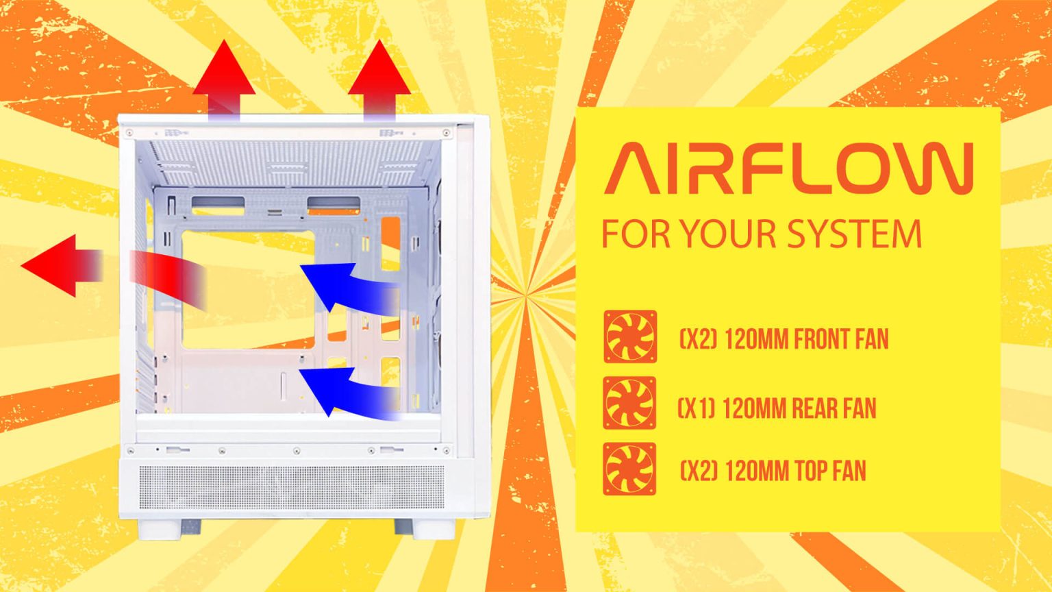 RETRO GLASS BLACK (MATX , FREE 2 FAN) - Gambar 3