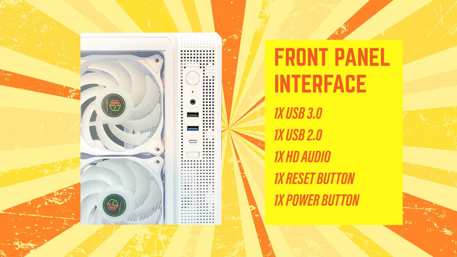 RETRO GLASS BLACK (MATX , FREE 2 FAN) - Gambar 6