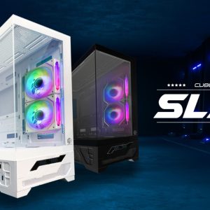 SLAN WHITE (ATX , Digital CPU/GPU Screen Display , FREE 2 FAN)