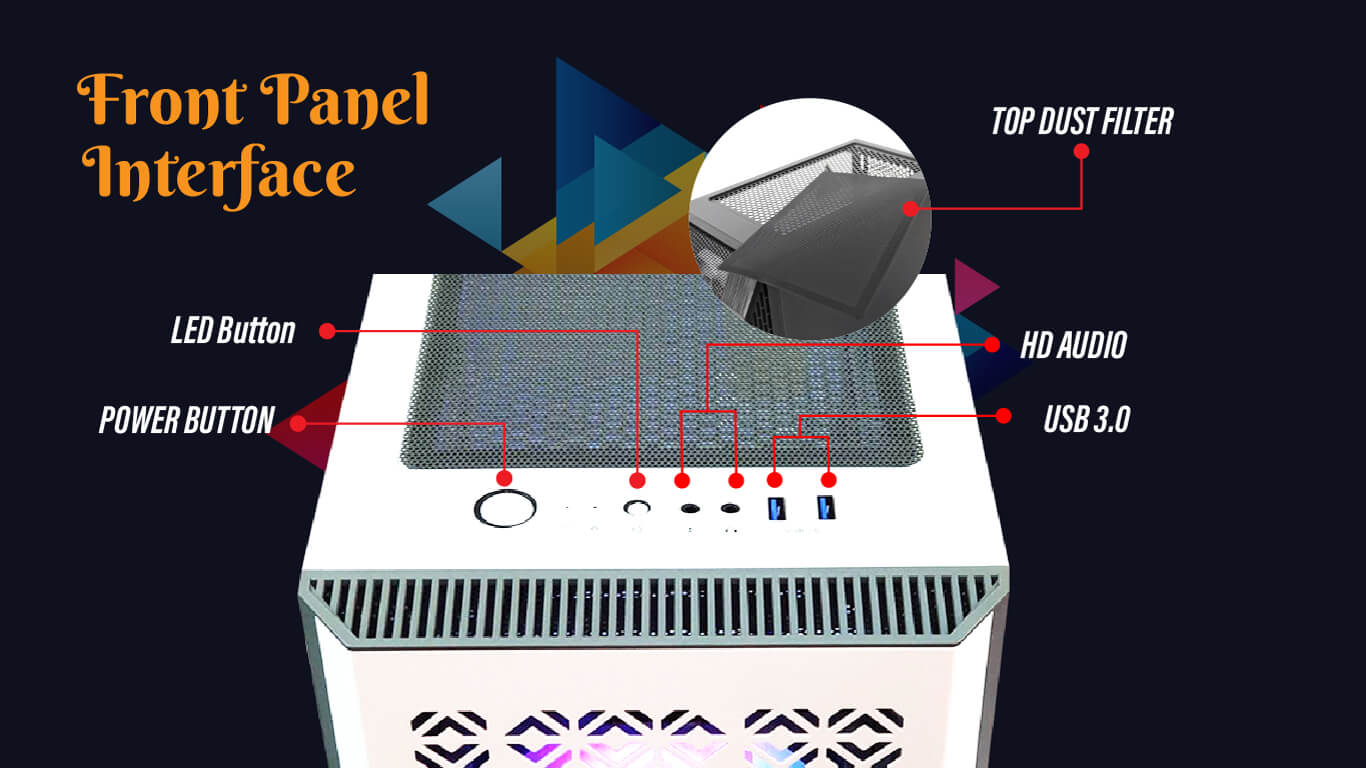 SLEV white (ATX, FREE 3 FAN) - Gambar 6