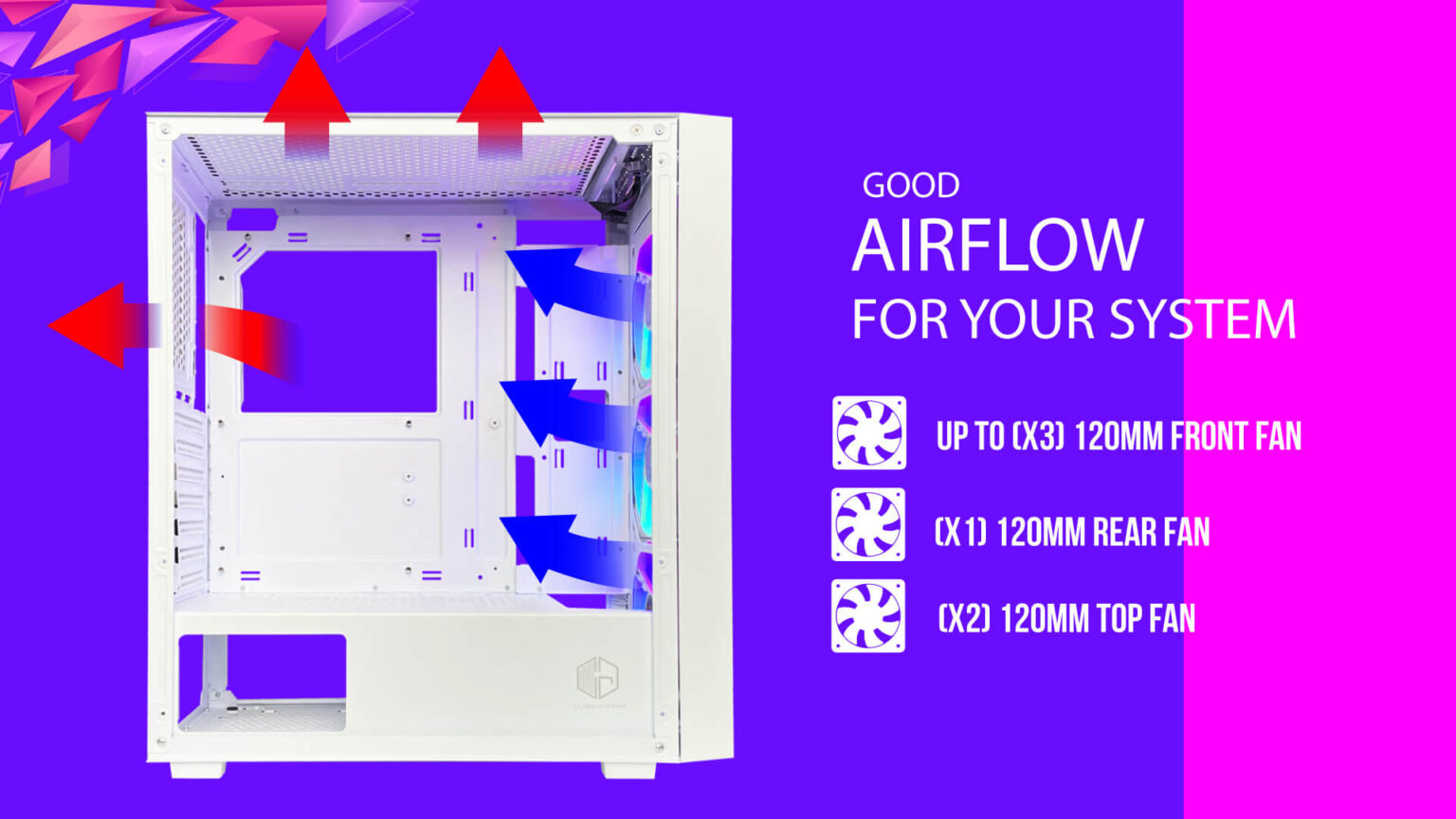 STARK BLACK (ATX , FREE 3 FAN) - Gambar 3