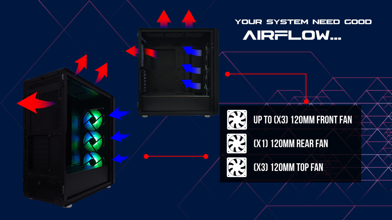 STALLA WHITE (ATX, FREE 3 FAN) - Gambar 3