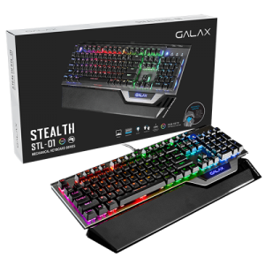 GALAX STEALTH STL-01 Blue Switch | Wired Mechanical RGB Gaming Keyboard (Anti-Ghosting Keys)